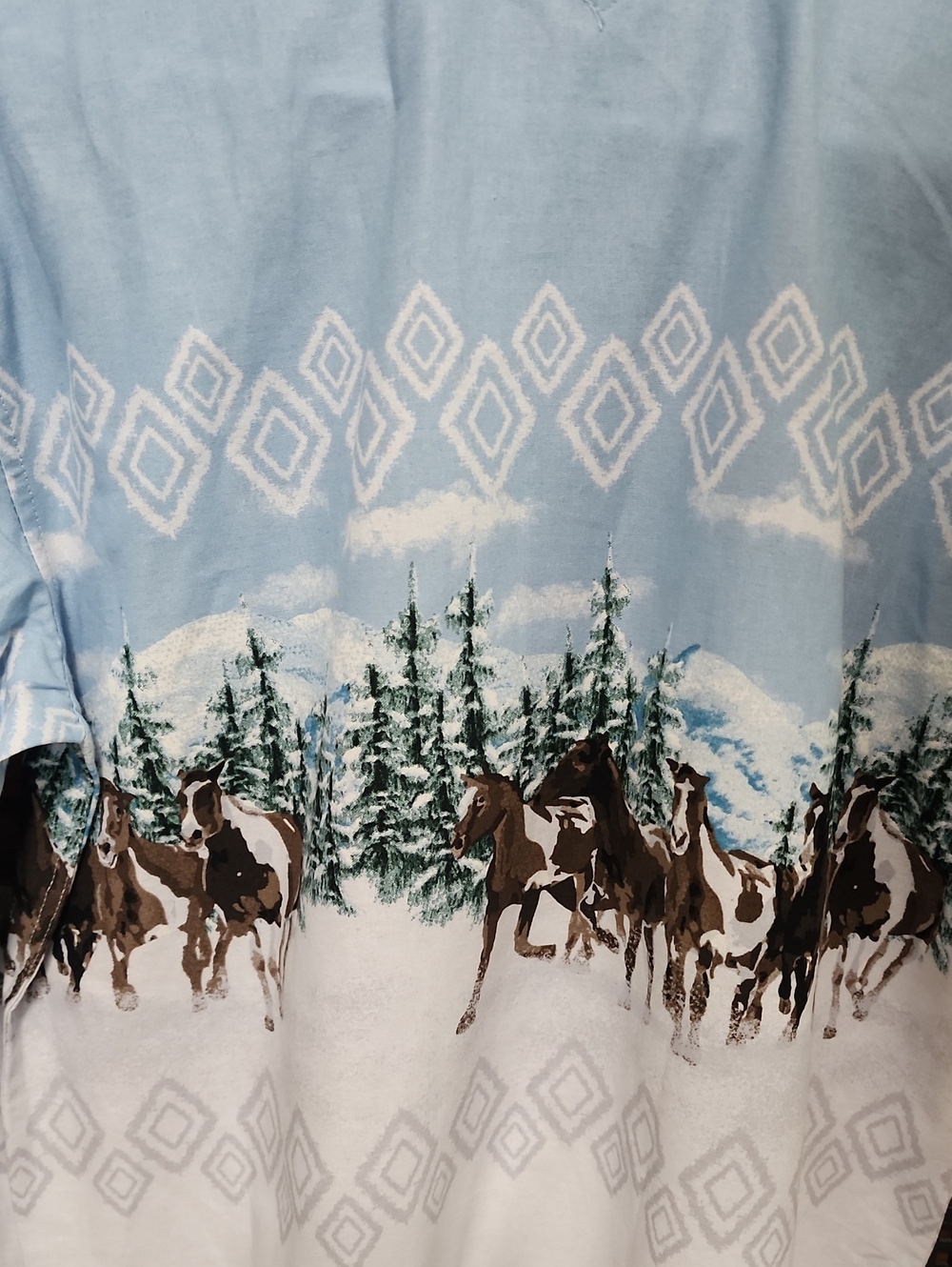Panhandle Western Cowboy Horse Print Boys Shirt - Picture 6 of 8